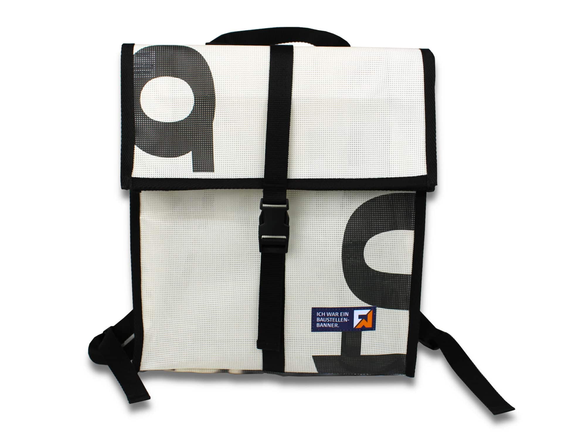Reciclage-upcycling-banner-plane-Roll-Top-Kurierrucksack