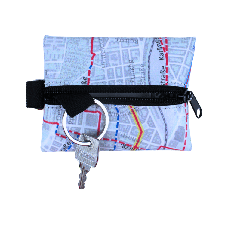 RECICLAGE - Upcycling - Banner & Plane - Key Flat Bag