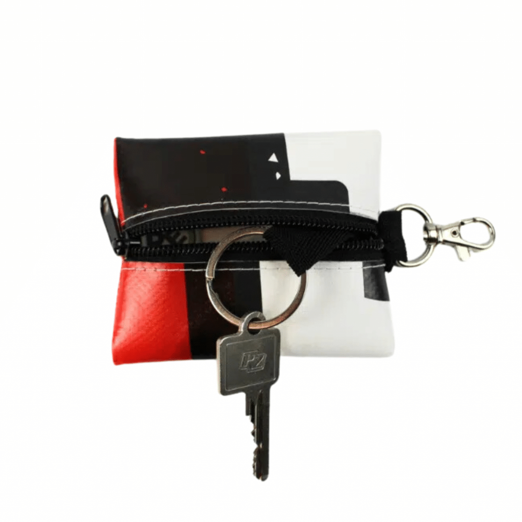 RECICLAGE - Upcycling - Banner & Plane - Key Flat Bag
