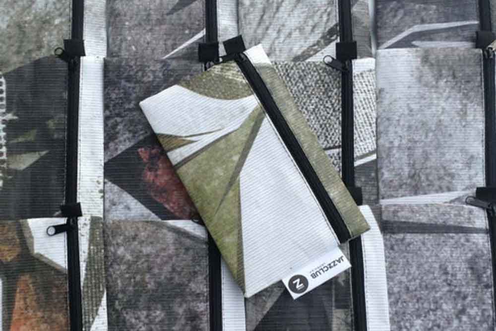 RECICLAGE - Upcycling - Banner & Plane - jazzclub Leipzig - Werbetaschen