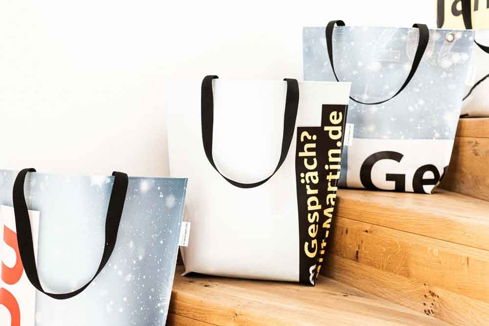 RECICLAGE - Upcycling - Banner & Plane - cdu - Tasche