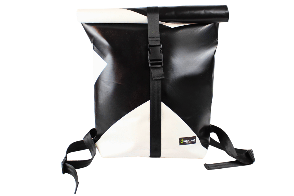 RECICLAGE - Upcycling - Banner & Plane - Rolltop Rucksack
